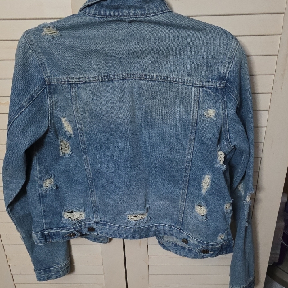 KanCan Classic Blue Denim Jacket - Picture 4 of 4